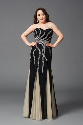 Robe de bal attirent col en forme de cœur gaine avec perle lache