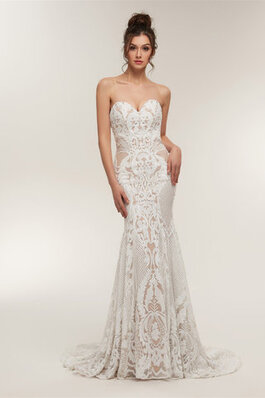 Robe de mariée a salle intérieure joli avec lacets discrete naturel