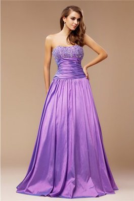 Normale Taille Prinzessin Sittsames Bodenlanges Ballkleid aus Taft