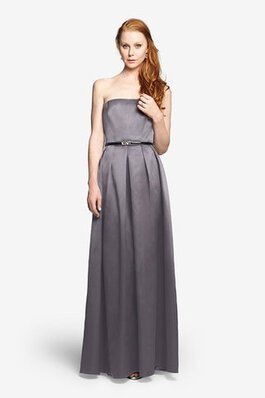 Robe demoiselle d'honneur longue a-ligne de bustier