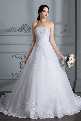 Abito da Sposa a Spiaggia Ball Gown Senza Maniche Coda A Strascico Corto Elegante