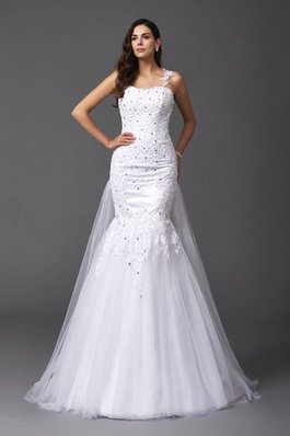 Robe de mariée longue delicat avec perle bandouliere spaghetti avec sans manches