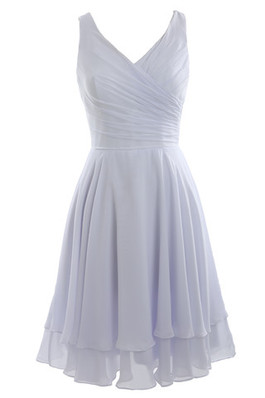 Robe de mariée romantique mode en arc-en-ciel de col en v en chiffon