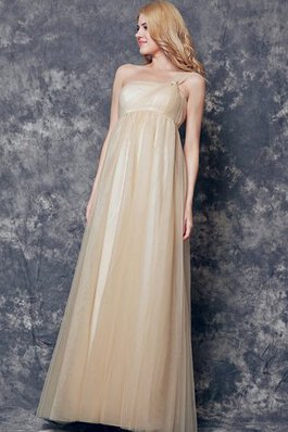 Robe demoiselle d'honneur romantique vintage luxueux de lotus a-ligne