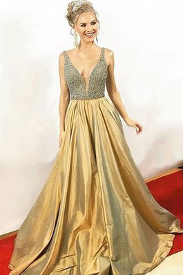 Vestido de Noche de Corte-A de Natural de Hasta el suelo de Fabuloso