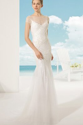 Vestido de Novia de Corte Sirena de Fuera de casa de Recatado de Exclusivo de Manga corta