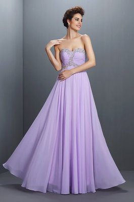 Robe de bal longue de princesse en chiffon ligne a avec zip