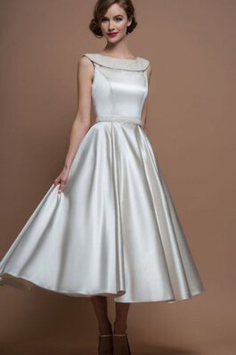 Robe de mariée facile décontracté intemporel avec perle manche nulle