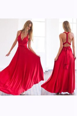 Ärmelloses ein Träger natürliche Taile langes Ballkleid aus Chiffon mit Plissierungen