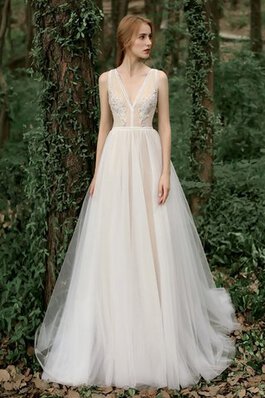 Robe de mariée de traîne courte glamour bucolique longue impressioé