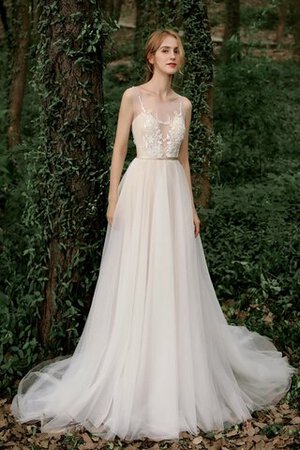 Robe de mariée v encolure fermeutre eclair avec bouton divin moderne - Photo 2
