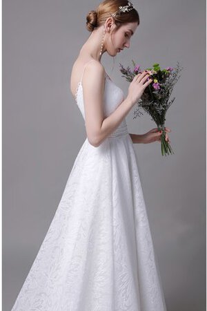 Abito da sposa senza maniche naturale originale vendita calda spazzola treno a chiesa - Foto 3