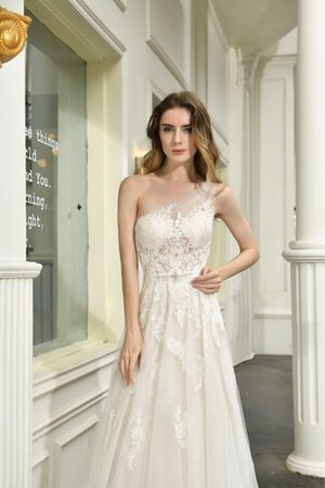 Ziemlich Garten Informelles Brautkleid mit Bordüre mit Natürlicher Taille - Bild 4