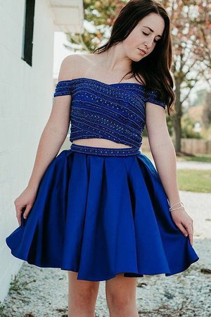 Robe de cocktail 2 pice avec perle mignonne de princesse bref - Photo 1
