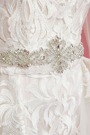 Abito da sposa cerniera a chiesa naturale in pizzo stupefacente con maniche lunghe - Foto 5