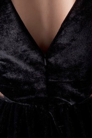 Robe de soirée plissage manche nulle noeud de fourreau - Photo 6