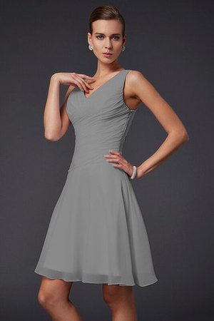 Vestido de Dama de Honor de Corte-A de Drapeado de Plisado de Natural - Foto 27