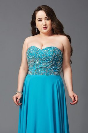 Normale Taille Bodenlanges Sittsames Formelles Ballkleid mit Reißverschluss - Bild 6