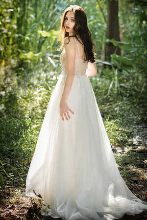 Normale Taille Besondere Glamouröses Stilvolles Brautkleid mit Stickerei - Bild 4