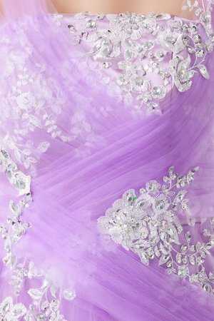 Tüll Spaghetti Träger langes Abendkleid mit Applike - Bild 7