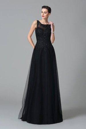 Vestido de Madrina de Corte-A de Abalorio de Cremallera - Foto 3