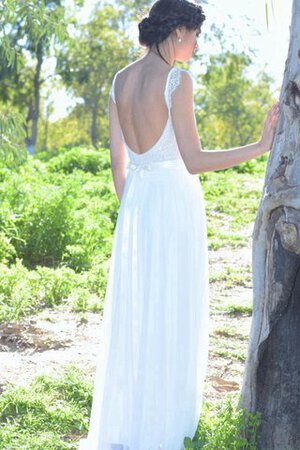 Robe de mariée informel ceinture avec ruban v encolure avec chiffon - Photo 3