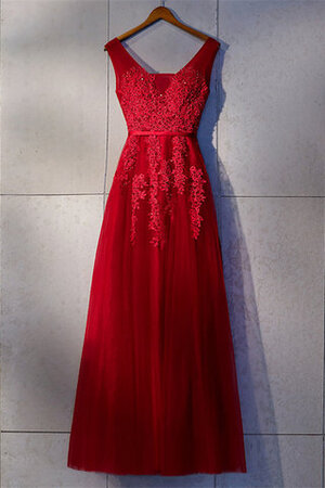 Absorbierend Sexy Prächtiges Ballkleid mit V-Ausschnitt mit Applike - Bild 1