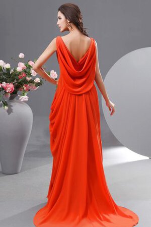 Empire Taille Chiffon drapiertes V-Ausschnitt langes Brautmutterkleid - Bild 6