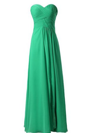 A-Line Ärmelloses Herz-Ausschnitt bodenlanges schick Brautjungfernkleid - Bild 6