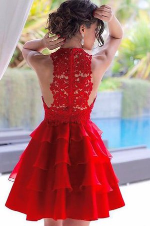 A Linie Normale Taille Ärmelloses Chiffon Prinzessin Abiballkleid - Bild 2