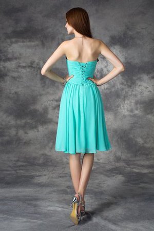 Normale Taille Chiffon A Linie Prinzessin Abiballkleid mit Herz-Ausschnitt - Bild 2