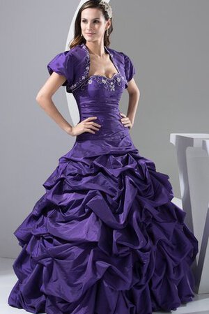 Robe de quinceanera broder de col en cœur ornée de mode de bal - Photo 4