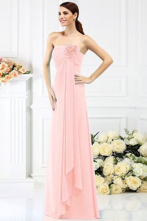 Robe demoiselle d'honneur longue avec fleurs avec chiffon de bustier ligne a - Photo 21