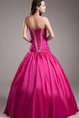 Robe de soirée sexy longue avec perle en taffetas manche nulle - Photo 8