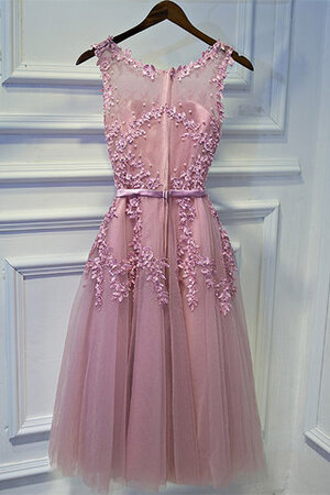 Robe de cocktail col en bateau rêveur avec zip décontracté romantique - Photo 2