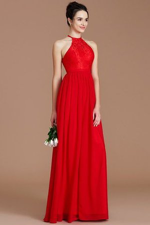 Prinzessin Normale Taille Reißverschluss Neckholder Chiffon Brautjungfernkleid - Bild 28