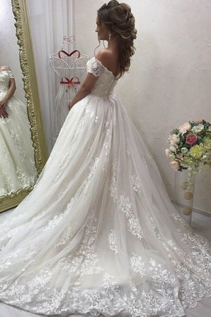 Robe de mariée de princesse brillant avec broderie plissé moderne - Photo 2