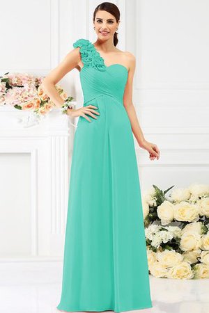 Robe demoiselle d'honneur avec sans manches en chiffon avec zip ligne a jusqu'au sol - Photo 15