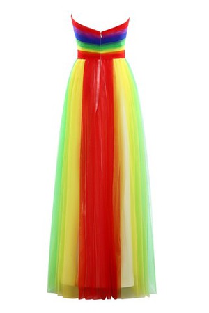 Dom Garten Duchesse-Linie A-Linie formelles Abendkleid aus Tüll - Bild 6