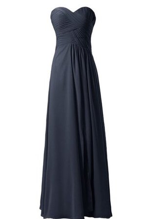 A-Line Ärmelloses Herz-Ausschnitt bodenlanges schick Brautjungfernkleid - Bild 8