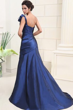 Sweep Zug gerüschtes Meerjungfrau Taft luxus Ballkleid mit einem Schulter - Bild 7