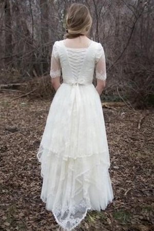 Robe de mariée vintage nature derniere tendance cordon longueur au ras du sol - Photo 4