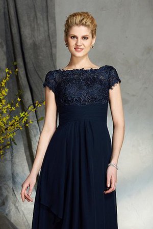 Kurze Ärmeln Reißverschluss Prinzessin A-Linie Chiffon Brautmutterkleid - Bild 7