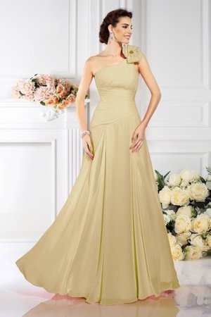 Chiffon Prinzessin Bodenlanges Brautjungfernkleid mit Plissierungen ohne Ärmeln - Bild 8