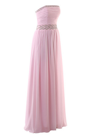 Chiffon Garten A-Linie Halle Dom Ballkleid mit Reißverschluss - Bild 3