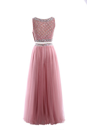 Vestido de Fiesta de Corte Evasé de Cristal de Corpiño Con lentejuelas de Largo - Foto 6