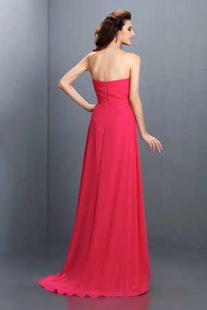 Vestido de Dama de Honor de Corte princesa de Corte-A de Cola Barriba de Cremallera - Foto 30