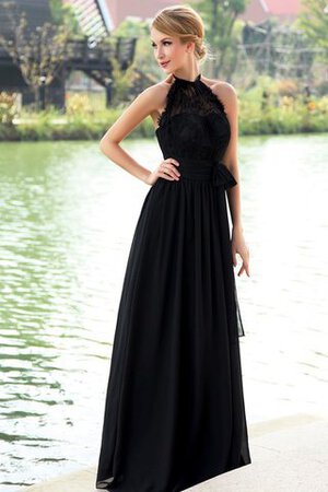 Vestido de Noche de Corte-A de Plisado de Sin mangas de Escote halter - Foto 3