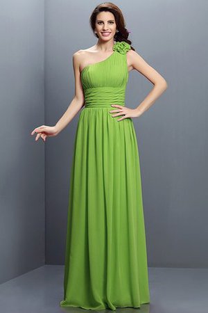 Prinzessin One Schulter Reißverschluss Bodenlanges Sittsames Brautjungfernkleid - Bild 14