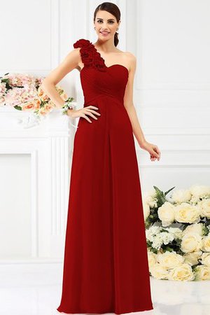 Robe demoiselle d'honneur avec sans manches en chiffon avec zip ligne a jusqu'au sol - Photo 23